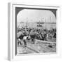 Harbour of Rangoon on the Irawaddy River, Burma, 1908-null-Framed Photographic Print