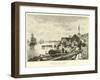 Harbour of Saint-Pierre, Newfoundland-null-Framed Giclee Print