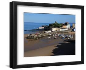 Harbour of Seaside Town of Tenby, Pembrokeshire Coast National Park, Wales, United Kingdom-David Pickford-Framed Photographic Print