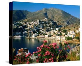 Harbour of Symi, Greece-null-Stretched Canvas