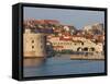 Harbour, Old Town, UNESCO World Heritage Site, Dubrovnik, Croatia, Europe-Martin Child-Framed Stretched Canvas