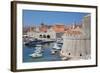Harbour. Old Town, UNESCO World Heritage Site, Dubrovnik, Dalmatia, Croatia, Europe-Frank Fell-Framed Photographic Print