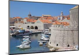 Harbour. Old Town, UNESCO World Heritage Site, Dubrovnik, Dalmatia, Croatia, Europe-Frank Fell-Mounted Photographic Print