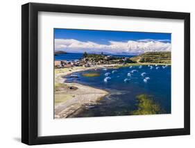 Harbour on Lake Titicaca at Challapampa Village on Isla Del Sol (Island of the Sun), Bolivia-Matthew Williams-Ellis-Framed Photographic Print