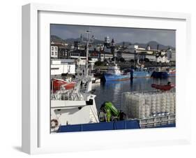 Harbour, Ponta Delgada, Sao Miguel Island, Azores, Portugal, Europe-De Mann Jean-Pierre-Framed Photographic Print