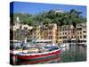 Harbour, Portofino, Liguria, Italy-Richard Ashworth-Stretched Canvas