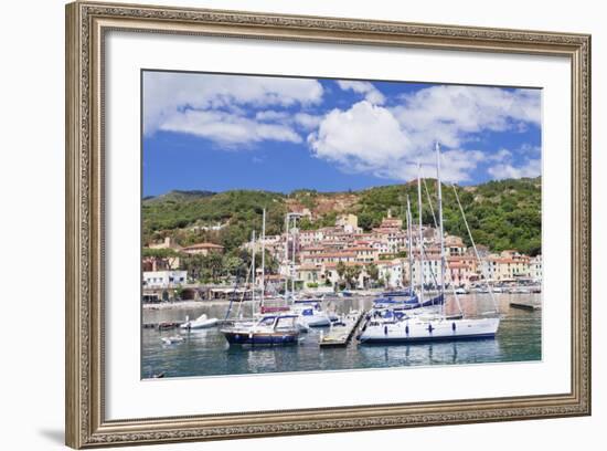 Harbour, Rio Marina, Island of Elba, Livorno Province, Tuscany, Italy, Mediterranean-Markus Lange-Framed Photographic Print