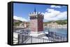 Harbour, Rio Marina, Island of Elba, Livorno Province, Tuscany, Italy-Markus Lange-Framed Stretched Canvas