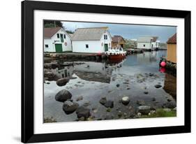 Harbour, Rott Island, Off Stavanger, Norway, Scandinavia, Europe-David Lomax-Framed Photographic Print