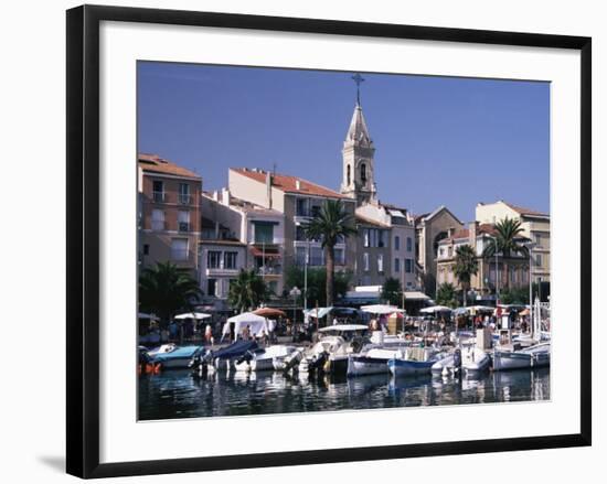 Harbour, Sanary-Sur-Mer, Var, Cote d'Azur, Provence, France, Mediterranean-David Hughes-Framed Photographic Print