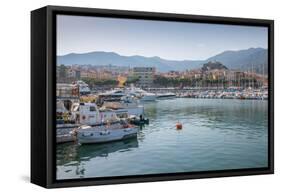 Harbour, Sanremo (San Remo), Liguria, Italy, Europe-Frank Fell-Framed Stretched Canvas