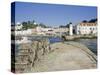 Harbour, Sauzon, Belle Ile En Mer Island, Brittany, France, Europe-Guy Thouvenin-Stretched Canvas