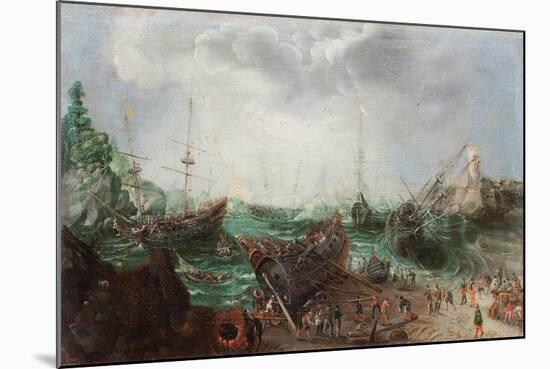 Harbour Scene, C. 1615-Adam Willaerts-Mounted Giclee Print