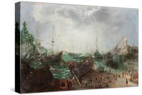 Harbour scene, c.1615-Adam Willaerts-Stretched Canvas