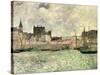 Harbour Scene, Dieppe, C.1881-85-Paul Gauguin-Stretched Canvas