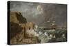 Harbour Scene, Malta-Anton Schranz-Stretched Canvas