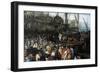 Harbour Scene with Christ Preaching, 1598-Jan Brueghel the Elder-Framed Giclee Print