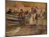 Harbour Scene with Fishermen-Robert Jobling-Mounted Giclee Print