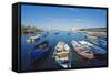 Harbour Seafront, Bari, Puglia, Italy, Europe-Christian Kober-Framed Stretched Canvas