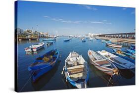 Harbour Seafront, Bari, Puglia, Italy, Europe-Christian Kober-Stretched Canvas