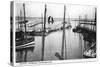 Harbour, Seahouses, Northumberland, 1905-null-Stretched Canvas