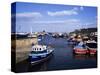 Harbour, Seahouses, Northumberland, England, United Kingdom-Geoff Renner-Stretched Canvas