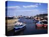 Harbour, Seahouses, Northumberland, England, United Kingdom-Geoff Renner-Stretched Canvas