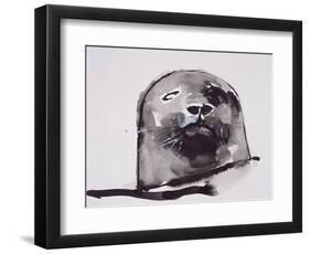 Harbour seal, West Cove-Mark Adlington-Framed Premium Giclee Print