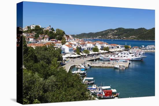 Harbour, Skiathos Town, Skiathos Island, Sporades Islands, Greek Islands, Greece, Europe-Stuart Black-Stretched Canvas