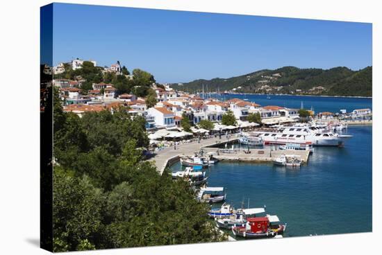 Harbour, Skiathos Town, Skiathos Island, Sporades Islands, Greek Islands, Greece, Europe-Stuart Black-Stretched Canvas