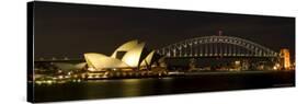Harbour Sydney, Opera and Harbour Bridge in Sydney, New South Wales, Sydney, Australia-Thorsten Milse-Stretched Canvas