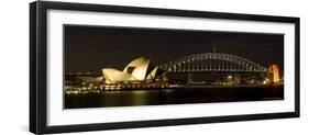 Harbour Sydney, Opera and Harbour Bridge in Sydney, New South Wales, Sydney, Australia-Thorsten Milse-Framed Photographic Print