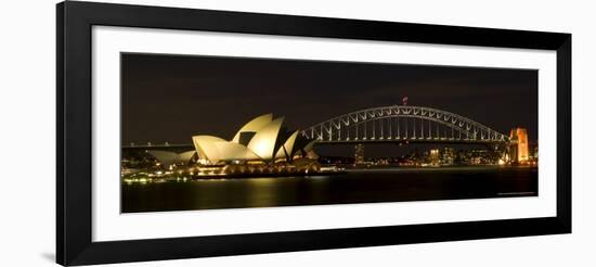 Harbour Sydney, Opera and Harbour Bridge in Sydney, New South Wales, Sydney, Australia-Thorsten Milse-Framed Photographic Print