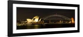 Harbour Sydney, Opera and Harbour Bridge in Sydney, New South Wales, Sydney, Australia-Thorsten Milse-Framed Photographic Print