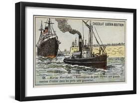 Harbour Tug-null-Framed Giclee Print