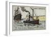 Harbour Tug-null-Framed Giclee Print