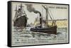 Harbour Tug-null-Framed Stretched Canvas