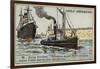 Harbour Tug-null-Framed Giclee Print