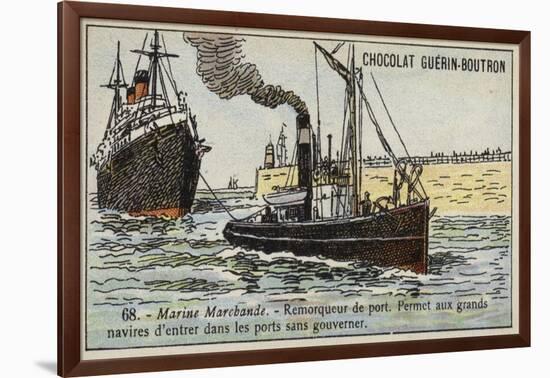 Harbour Tug-null-Framed Giclee Print