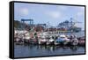 Harbour, Valparaiso, Chile-Peter Groenendijk-Framed Stretched Canvas