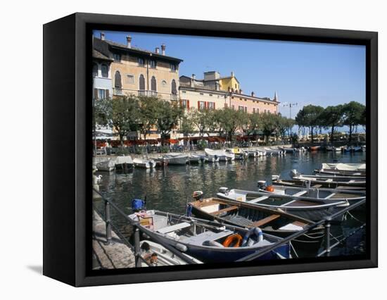 Harbour View, Desenzano, Lake Garda, Italian Lakes, Italy-L Bond-Framed Stretched Canvas