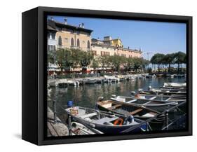 Harbour View, Desenzano, Lake Garda, Italian Lakes, Italy-L Bond-Framed Stretched Canvas