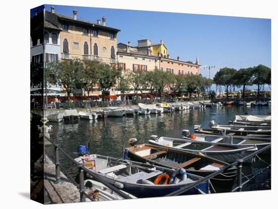 Harbour View, Desenzano, Lake Garda, Italian Lakes, Italy-L Bond-Stretched Canvas