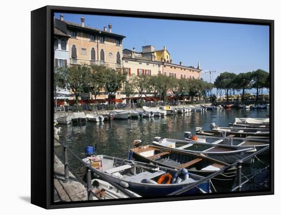 Harbour View, Desenzano, Lake Garda, Italian Lakes, Italy-L Bond-Framed Stretched Canvas