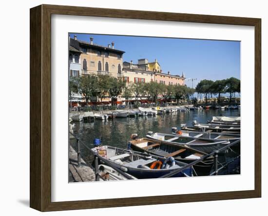 Harbour View, Desenzano, Lake Garda, Italian Lakes, Italy-L Bond-Framed Photographic Print