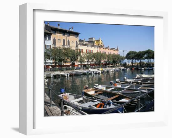 Harbour View, Desenzano, Lake Garda, Italian Lakes, Italy-L Bond-Framed Photographic Print