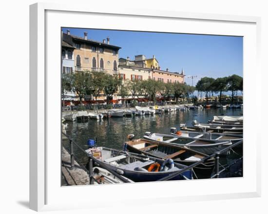 Harbour View, Desenzano, Lake Garda, Italian Lakes, Italy-L Bond-Framed Photographic Print