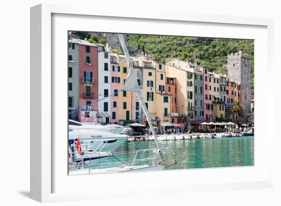 Harbour View, Porto Venere, Cinque Terre, UNESCO World Heritage Site, Liguria, Italy, Europe-Peter Groenendijk-Framed Photographic Print