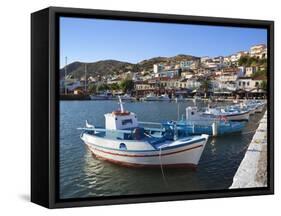 Harbour View, Pythagorion, Samos, Aegean Islands, Greece-Stuart Black-Framed Stretched Canvas