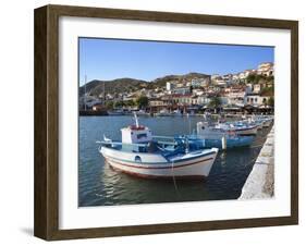 Harbour View, Pythagorion, Samos, Aegean Islands, Greece-Stuart Black-Framed Photographic Print